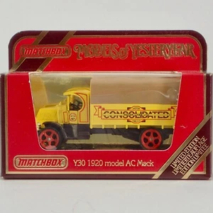Matchbox Models of Yesteryear Y-30 1920 AC Mack Truck, "Consolidated“ OVP - Bild 1 von 10