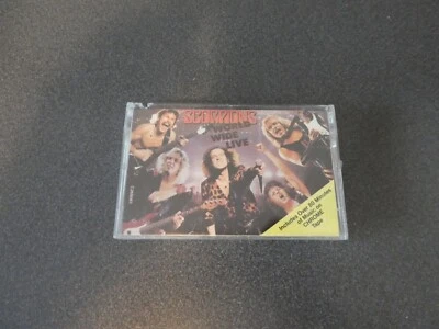 Scorpions World Wide Live Audio Cassette Tape 1985 Hair Rock 80s Rock Music - Image 1 of 4