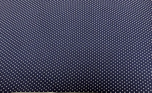 Pin Dot on Navy Blue Coordinating cotton Fabric per yd sew craft 44" - Picture 1 of 3