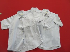3-FLYNN AND O'HARA SHORT SLEEVE BLUE UNIFORM SHIRT SZ: 10 YOUTH - Picture 1 of 2