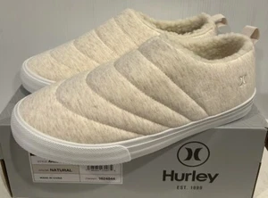 Hurley Arlo Puff Hausschuhe Schuhe, natur, Damengröße 6, NEU - Bild 1 von 8