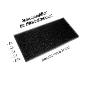 1x-10x Schaumfilter für Gorenje D85F66NO D8464N DE72 D85F66NR DA93ILS/I D1E72 - Bild 1 von 8