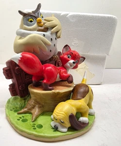 Disney Magic Memories Fox And The Hound Ceramic Figurine 1668 / 15000 Made Japan - Picture 1 of 16