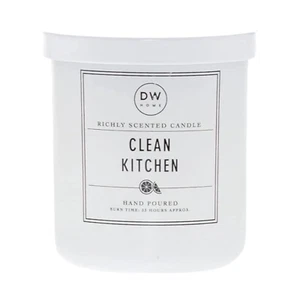 NEW DW Home Clean Kitchen Scented Candle in Glossy White Jar, 9 Oz - Picture 1 of 2