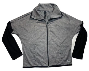 RBX Jacke Gr. M Activewear grau / schwarz Reißverschluss Stretch - Bild 1 von 4