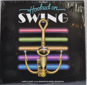 1982 Vintage Vinyl - Hooked on Swing Larry Elgart & Manhattan Swing Orchestra - Imagen 1 de 5