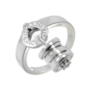 BVLGARI B-ZERO1 Element Diamond Ring 18K WG 750 size5.25-5.5(US) 90271614 - Picture 1 of 8