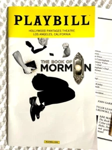 Playbill, Book of Mormon, Hollywood Pantages July 6, 2017 & Tickets Stubs - Picture 1 of 3