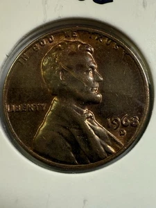 1968 D Lincoln Penny, P507 - Picture 1 of 2