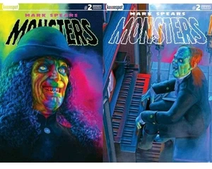Mark Spears Monsters 2 3ª impresión 2 cubiertas cubierta C y E Set Ltd 500 SDCC 7/28 - Imagen 1 de 1