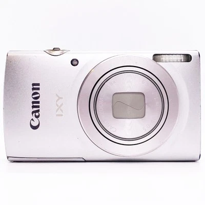 Canon PowerShot IXY 200 ELPH 185 Digital Camera 20MP 8x Zoom 1DayShip Silver - Image 1 of 4