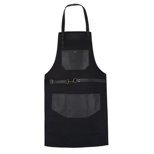 Genuine Leather Apron Pockets Cowhide Canvas Butcher Cheff BBQ Home Apron - Picture 1 of 28