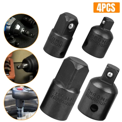 4x 3/8" to 1/4" 1/2 inch Drive Ratchet SOCKET ADAPTER REDUCER Air Impact Set - Image 1 of 4