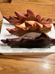 Partylite Whispering Leaves Teelicht Kerzenhalter Trio #P8535U Neu geöffnete Verpackung - Bild 1 von 5