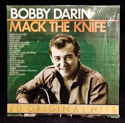 (NEW)  BOBBY DARIN "20 ORIGINAL HITS"  (RARE GERMAN VINYL / 1ST -1987 / MINT) - Image 1 of 4