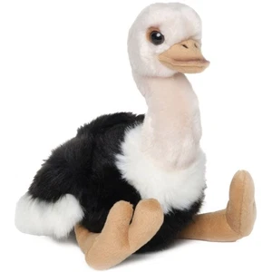 Ollie The Ostrich: Hand-Sewn 9" Tall Stuffed Ostrich with Ultra-Soft Feathers - Picture 1 of 6