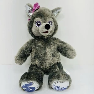 Build A Bear Violett der Wolf Plüsch 25. Geburtstag 16 Zoll Great Wolf Lodge BAB - Bild 1 von 10