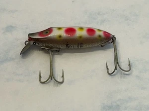 Señuelo flotador Heddon 9409 O River Runt Spook fresa manchado 2 piezas herrajes - Imagen 1 de 16