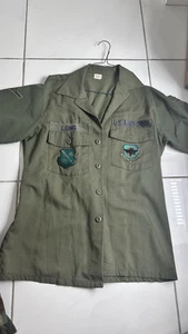 Camicia utility vintage USAF OG-107 16,5x36 toppe lunga US Air Force - Foto 1 di 3