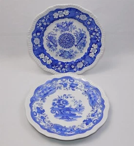 2 Vtg Spode Archive Collection Blue REGENCY SERIES Trophies May Plates 11" NWOT - Picture 1 of 5