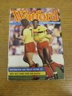 1986/1987 Watford: Information & Fixture List - The Friendly Football Club. Than