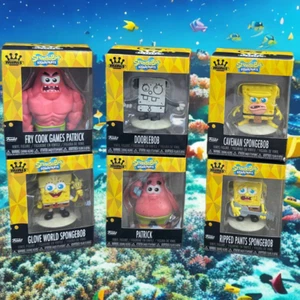 Funko Minis SpongeBob Schwammkopf KOMPLETTSATZ 6 Vinyl Figuren & Display Box - Bild 1 von 12