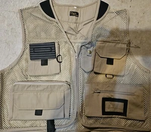 Graces Design Fishing Vest - Brown, Size Large - Picture 1 of 5