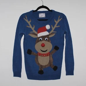 Jersey de reno azul para hombre ATMOSPHERE Navidad talla XS - EXTRA PEQUEÑO - Imagen 1 de 9