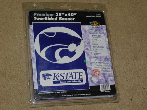 K-STATE KANSAS WILDCATS UNIVERSITY COLLEGE NCAA 28"X40" FLAG BANNER BSI Cover
