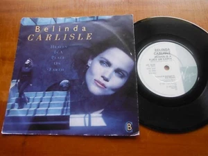 BELINDA CARLISLE 1987 HEAVEN IS A PLACE ON EARTH 45 rpm VINYL 7" SINGLE RECORD - Picture 1 of 2