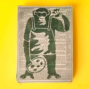 Graffiti Art Reclaimed Holy Bible Page Original Artwork By Blink Friction New - Picture 1 of 5