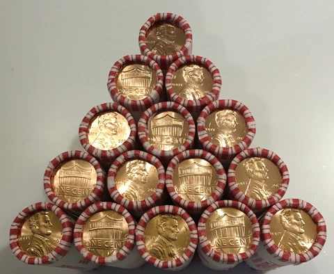 2020 P Lincoln Pennies Uncirculated Penny Roll Cover