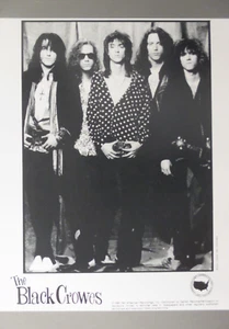 The Black Crowes black & white 8 X 10 glossy promo photo 1990 hands on belt ! - Picture 1 of 1