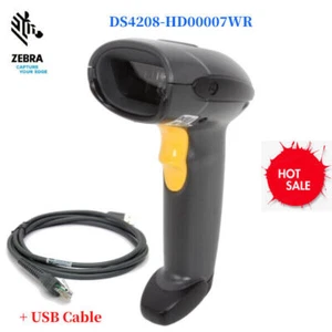 Zebra Symbol DS4208-HD00007WR 2D/1D Barcode Scanner W/USB Kabel - Picture 1 of 10