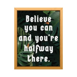 Believe You Can Wandbild Aufkleber Inspirierende Aufkleber Motivation Poster - Bild 1 von 2