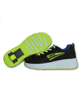 JungenMädchenSneakers Skateboard Schuhe Turnschuhe Sportschuhe mit zwei Rolle 32 - Bild 1 von 10