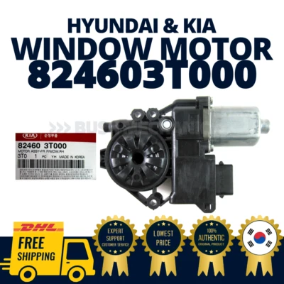 GENUINE OEM Hyundai Kia Power Window Motor Assy RH Front K900 824603T000 - Image 1 of 2