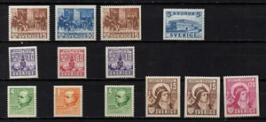 SWEDEN, SCOTT # 316-328, COMPLETE MLH YEAR 1941 SET OF 13 STAMPS, CV $76.95 - Picture 1 of 2