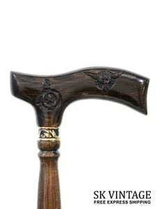 Bastone da passeggio in legno bastone per donna e uomo Natale Capitan America bastone... - Foto 1 di 4