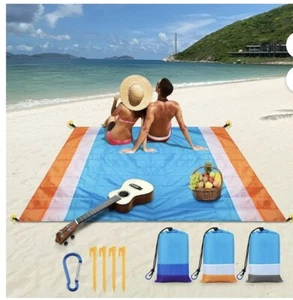 Outdoor Pocket Picnic Blanket Waterproof Beach Mat Camping Travel Sand Free Rug - Picture 1 of 8