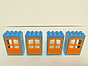 Lote de puertas Lego Duplo TU ELECCIÓN DE COLOR casa tienda en casa amarillo lima azul - Imagen 1 de 11