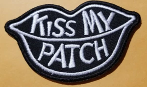 Bestickter Kiss My Patch ca. 2x3,5" - Bild 1 von 2