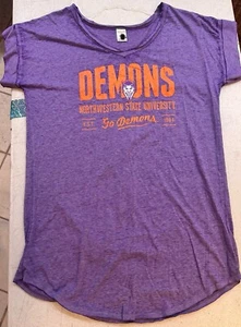 Northwestern St Demons NCAA Ladies Sleep Shirt Women’s Pajamas (L) Nighty - Picture 1 of 5