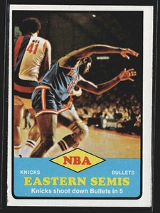 1973 Topps #62 NBA Eastern Semis Very good