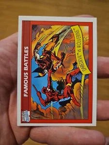 1990 Marvel Universe # 109 Daredevil Vs Wolverine - Picture 1 of 2
