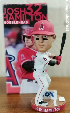 MLB LA Anaheim Angels Baseball JOSH HAMILTON #32 Bobblehead W/Box **Note Cover
