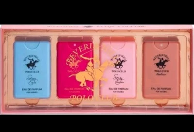Nuevo spray de bolsillo de Beverly Hills Polo Club 4 piezas para mujer 0,68 oz (20 ml) Foto 1 de 3