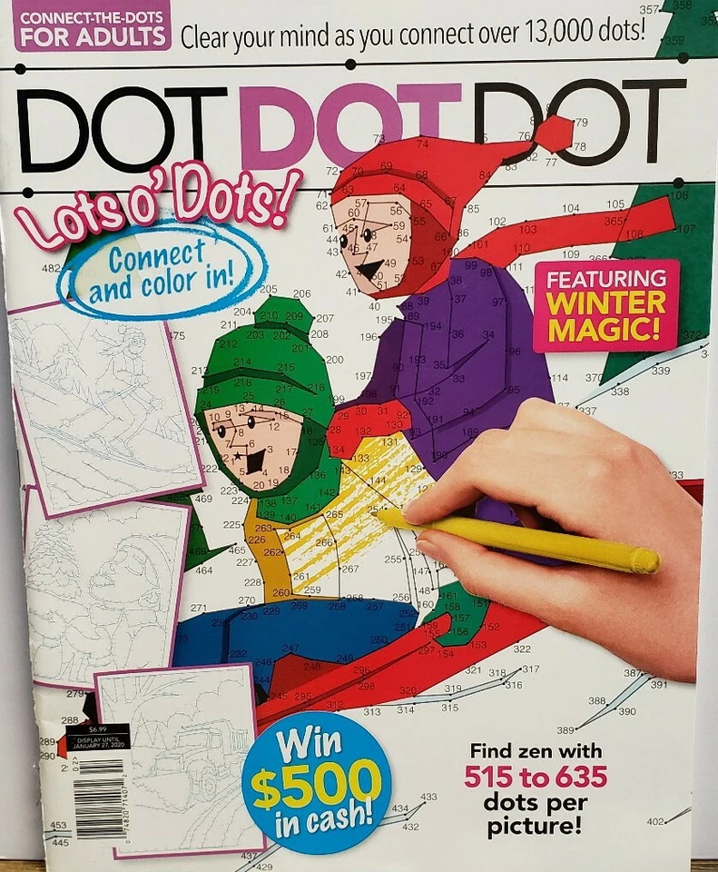 Dot Dot Dot Winter Magic 2020 Connect the Dots for Adults FREE SHIPPING CB