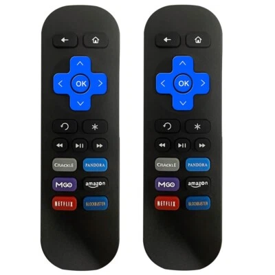 2pcs Remote For Streaming Box Roku 1, 2, 3, 4, HD LT XS XD, Not for Roku Stick - Image 1 of 4