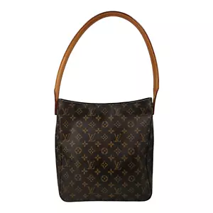 AUTH Louis Vuitton Looping GM Canvas Monogram Shoulder Bag M51145 Vintage - Bild 1 von 9